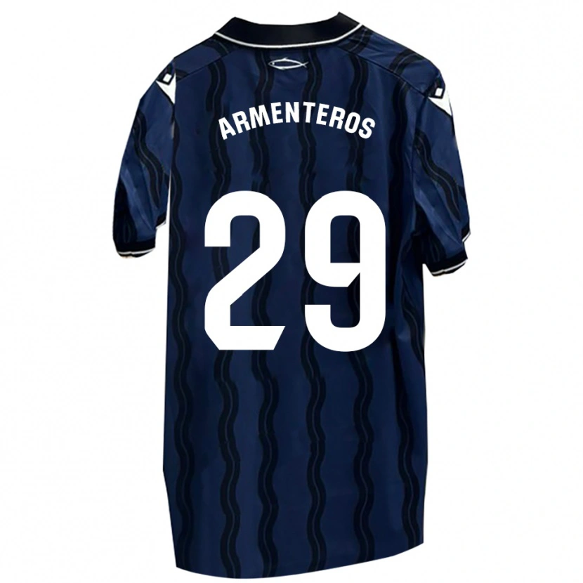 DanxenレディースVíctor Armenteros#29濃青黒アウェイシャツ2025/26ジャージーユニフォーム