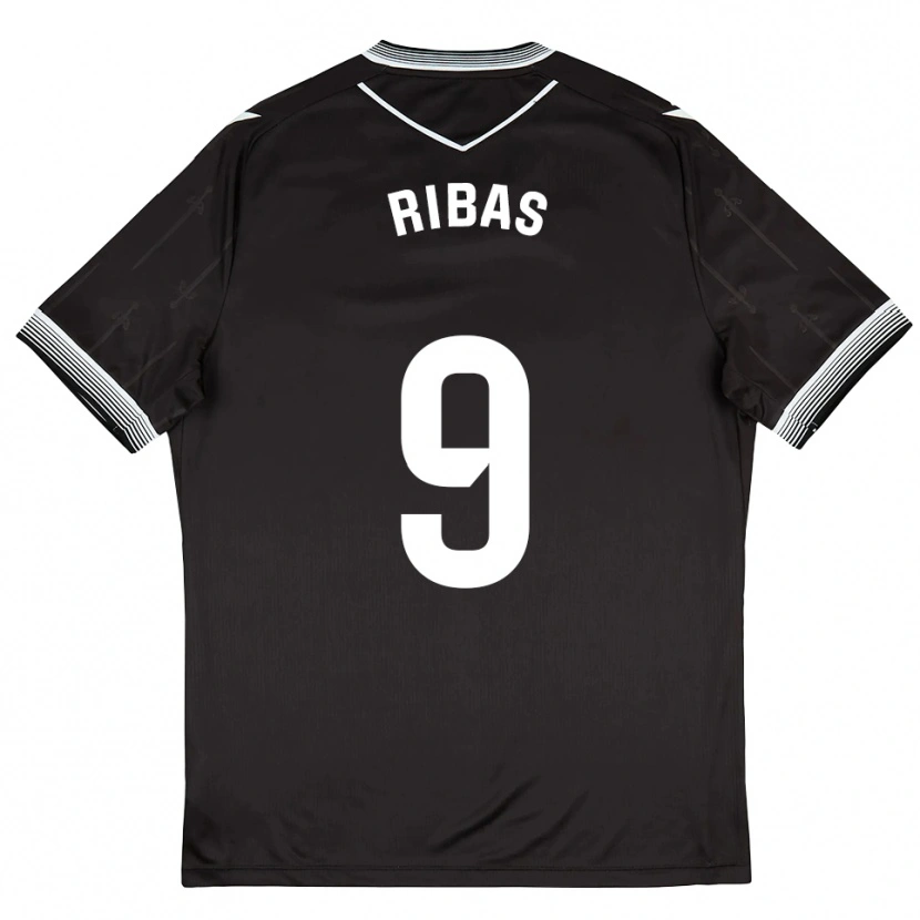 DanxenレディースIrian Ribas#9黒白アウェイシャツ2025/26ジャージーユニフォーム