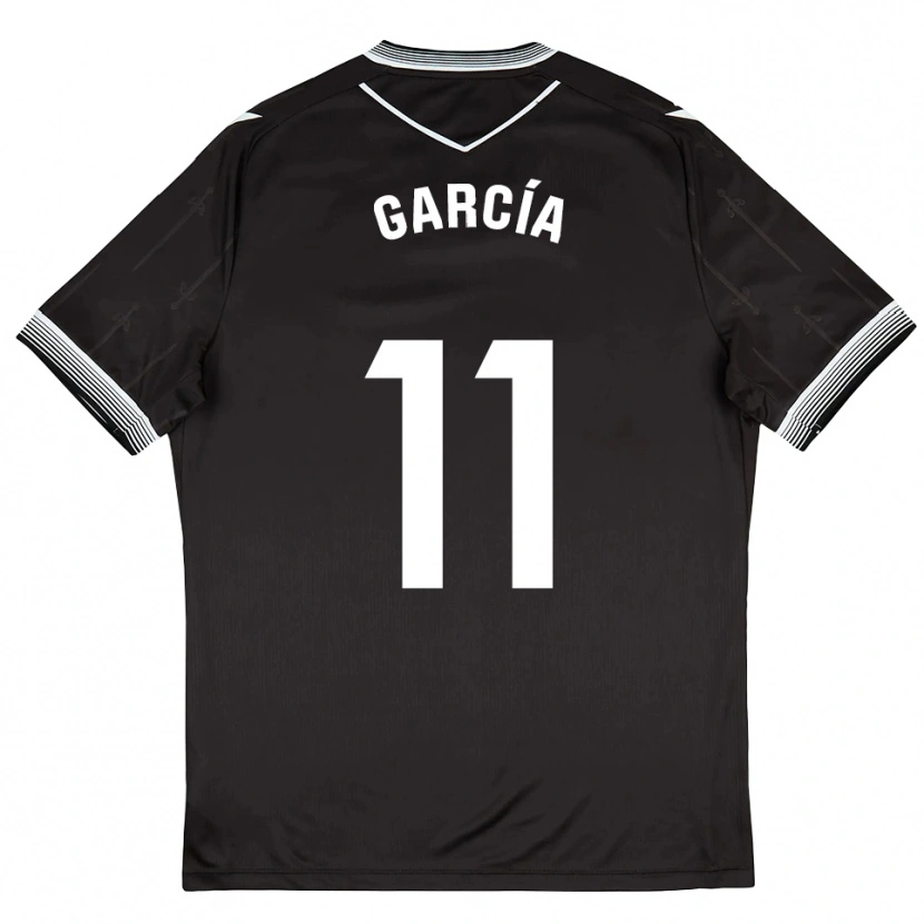 DanxenレディースFermín García#11黒白アウェイシャツ2025/26ジャージーユニフォーム