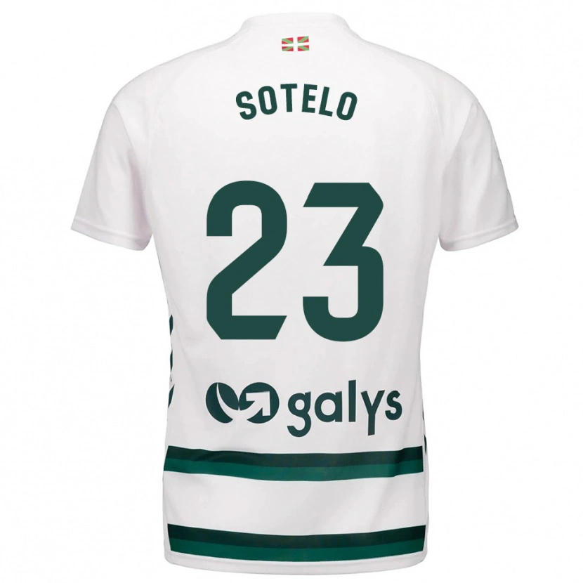 DanxenレディースMarcos Sotelo#23白緑アウェイシャツ2025/26ジャージーユニフォーム