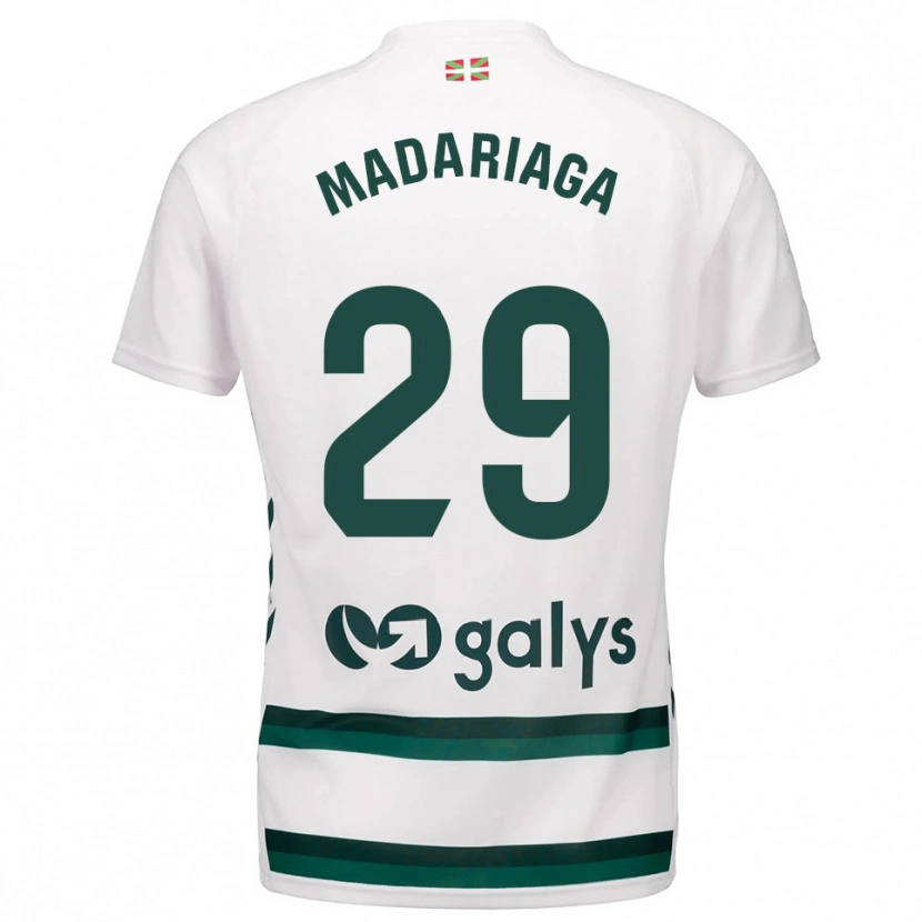 DanxenレディースAnder Madariaga#29白緑アウェイシャツ2025/26ジャージーユニフォーム