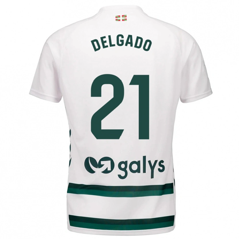 DanxenレディースMarc Delgado#21白緑アウェイシャツ2025/26ジャージーユニフォーム