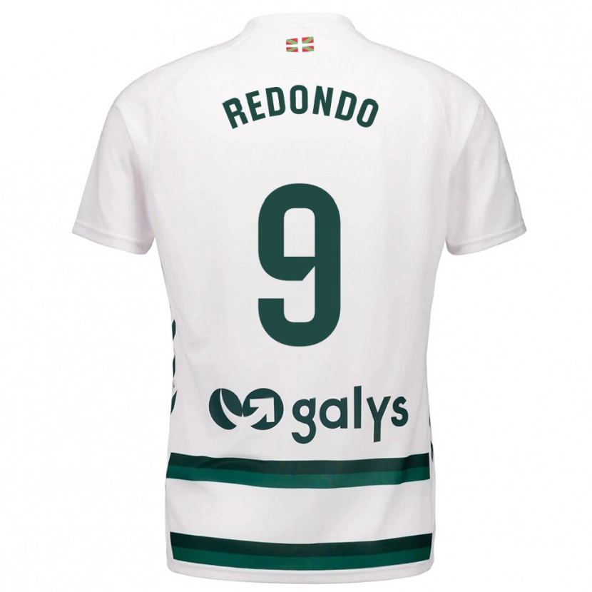DanxenレディースEkaitz Redondo#9白緑アウェイシャツ2025/26ジャージーユニフォーム