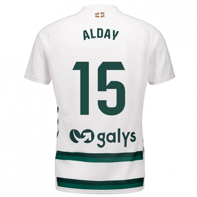 DanxenレディースIker Alday#15白緑アウェイシャツ2025/26ジャージーユニフォーム