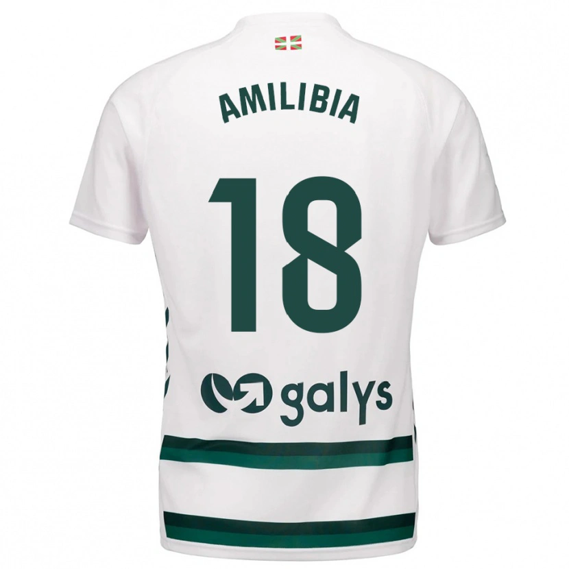 DanxenレディースAnartz Amilibia#18白緑アウェイシャツ2025/26ジャージーユニフォーム
