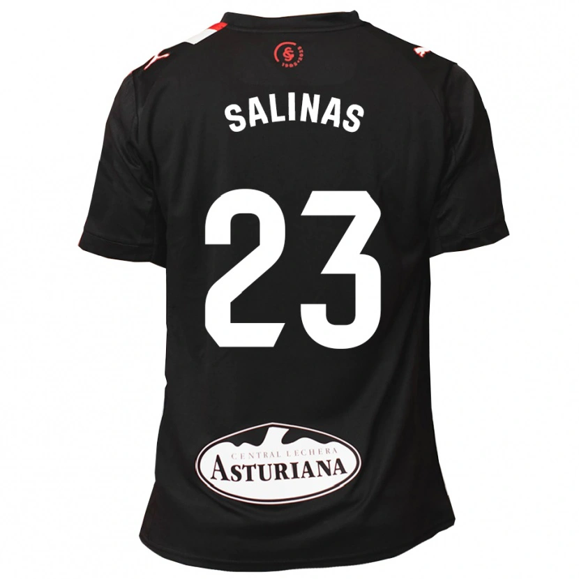 DanxenレディースHugo Salinas#23黒白アウェイシャツ2025/26ジャージーユニフォーム