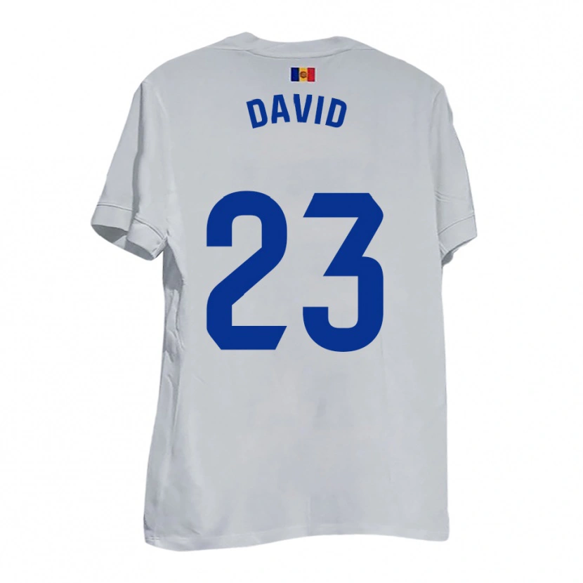 DanxenレディースDavid De La Fuente#23白 青 黄アウェイシャツ2025/26ジャージーユニフォーム
