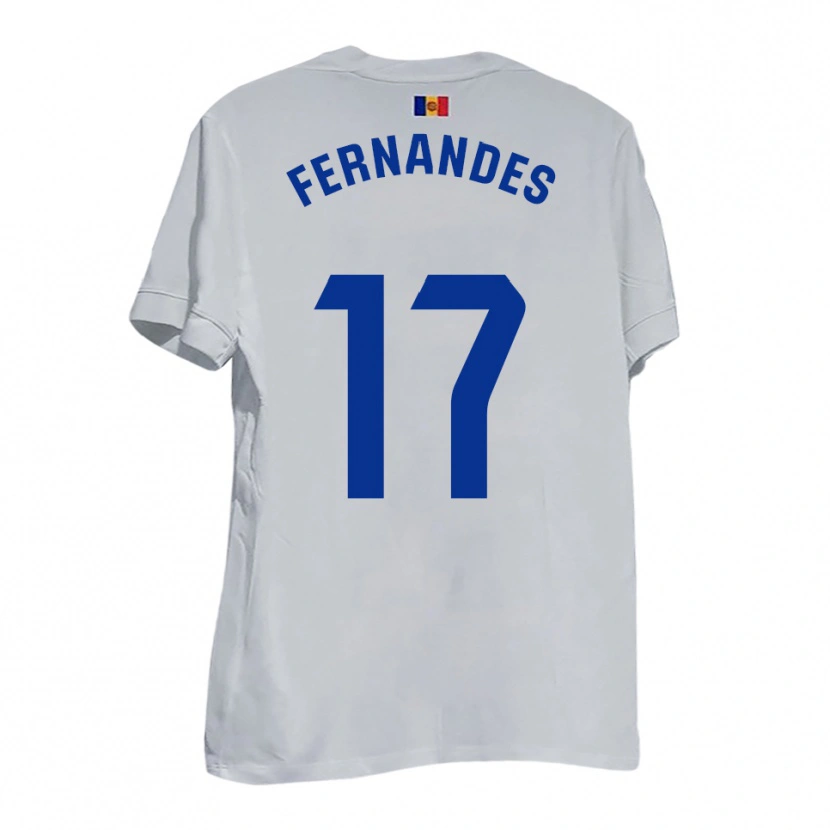 DanxenレディースSaúl Fernandes#17白 青 黄アウェイシャツ2025/26ジャージーユニフォーム
