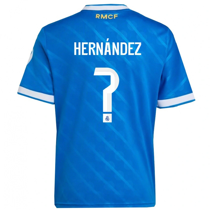 DanxenレディースEnaitz Hernández#0青白サードユニフォームシャツ2025/26ジャージーユニフォーム