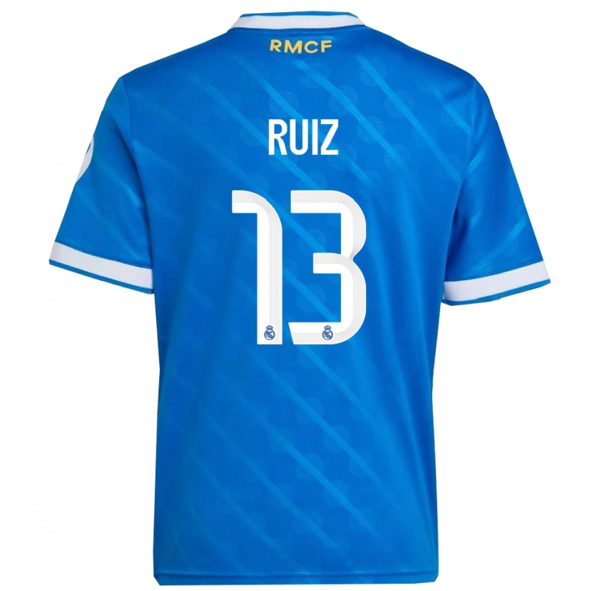 Danxenレディースギレルモ・ルイズ・オーティズ#13青白サードユニフォームシャツ2025/26ジャージーユニフォーム