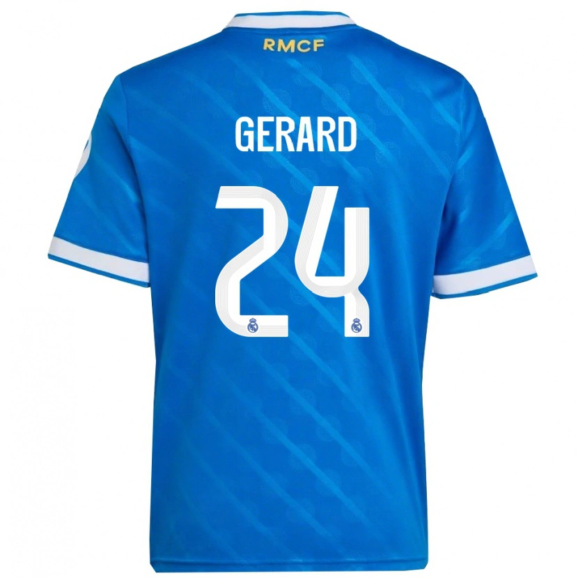 Danxenレディースメリーヌ・ジェラール#24青白サードユニフォームシャツ2025/26ジャージーユニフォーム