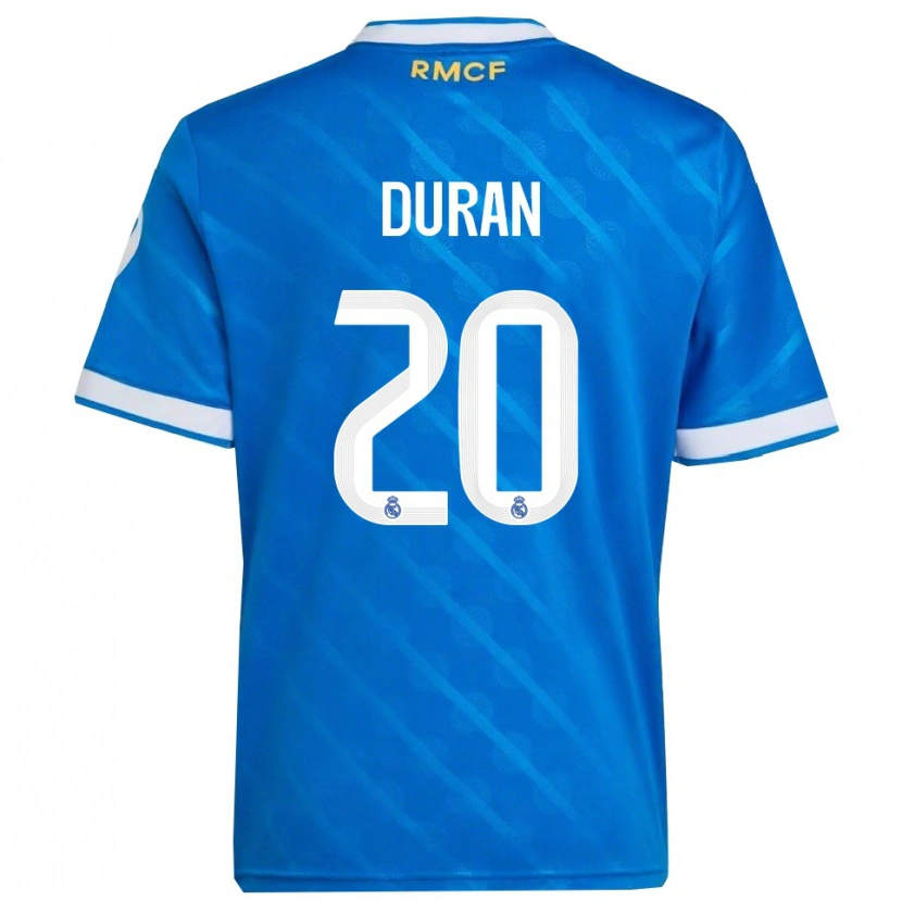 Danxenレディースポル・ドゥラン・サルミエント#20青白サードユニフォームシャツ2025/26ジャージーユニフォーム
