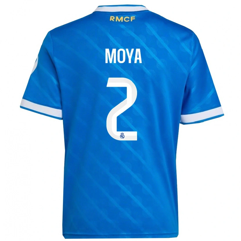 Danxenレディースアレハンドロ・モヤ#2青白サードユニフォームシャツ2025/26ジャージーユニフォーム