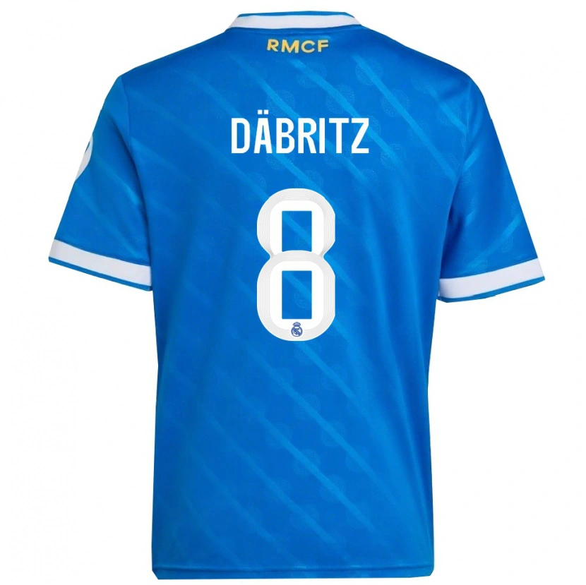 Danxenレディースサラ・ダブリッツ#8青白サードユニフォームシャツ2025/26ジャージーユニフォーム