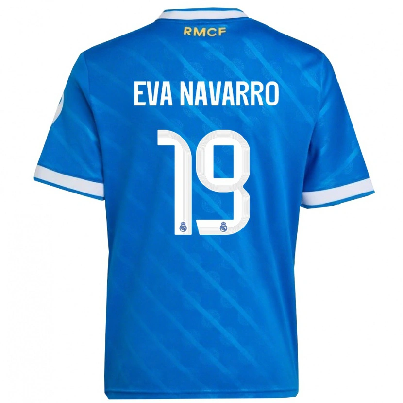 Danxenレディースエバ・ナバーロ#19青白サードユニフォームシャツ2025/26ジャージーユニフォーム