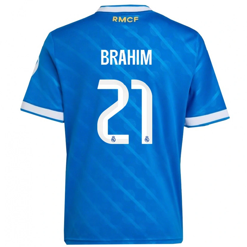Danxenレディースブラヒム・ディアス#21青白サードユニフォームシャツ2025/26ジャージーユニフォーム