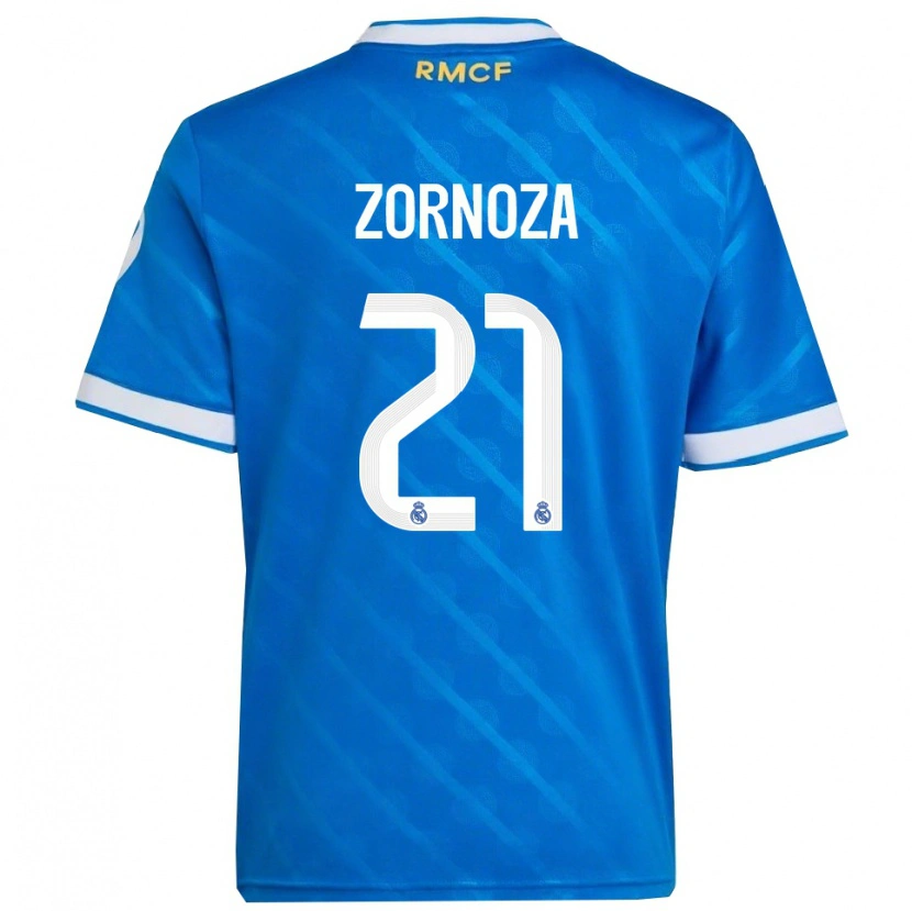 Danxenレディースクラウディア・ゾルノザ#21青白サードユニフォームシャツ2025/26ジャージーユニフォーム