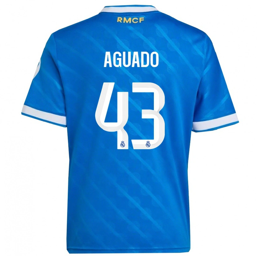 Danxenレディースディエゴ・アグアード・ファシオ#43青白サードユニフォームシャツ2025/26ジャージーユニフォーム