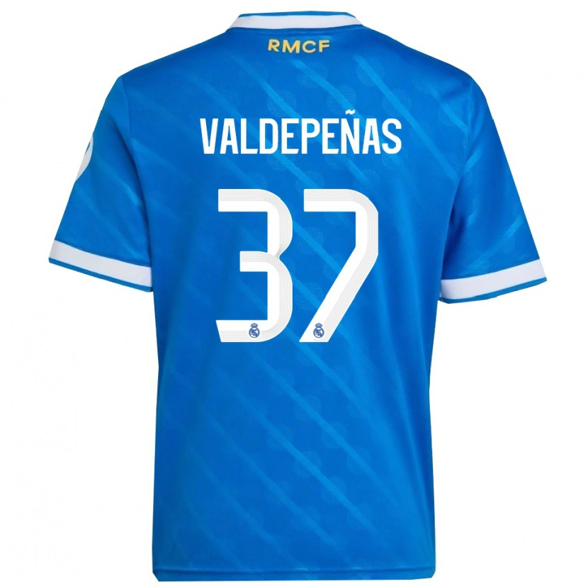 DanxenレディースVíctor Valdepeñas#37青白サードユニフォームシャツ2025/26ジャージーユニフォーム