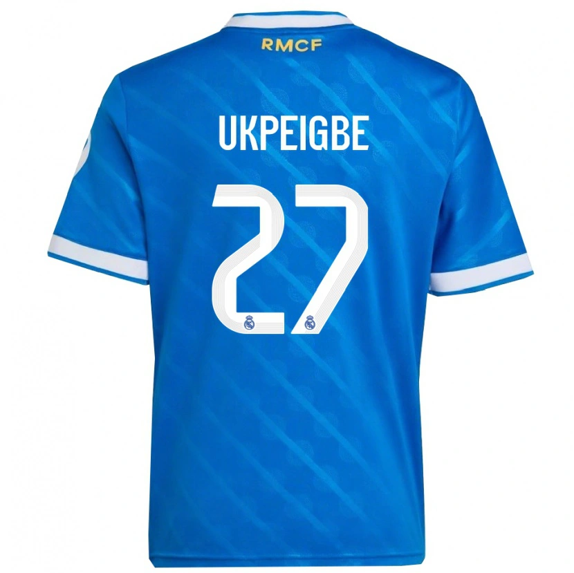 DanxenレディースMelvin Ukpeigbe#27青白サードユニフォームシャツ2025/26ジャージーユニフォーム