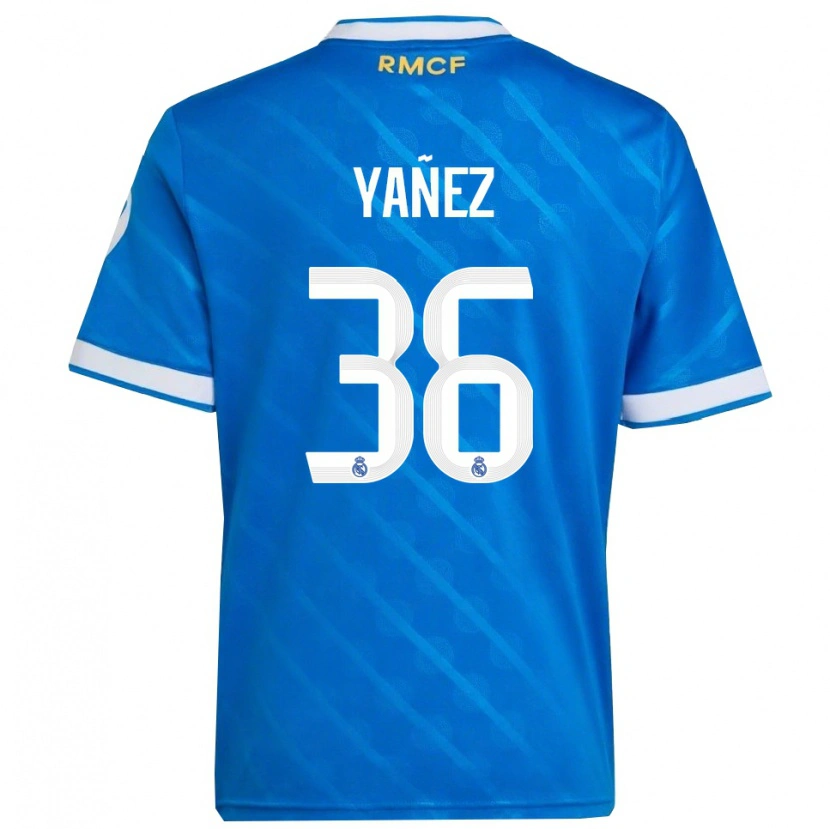 Danxenレディースダニエル・ジャニェス#36青白サードユニフォームシャツ2025/26ジャージーユニフォーム