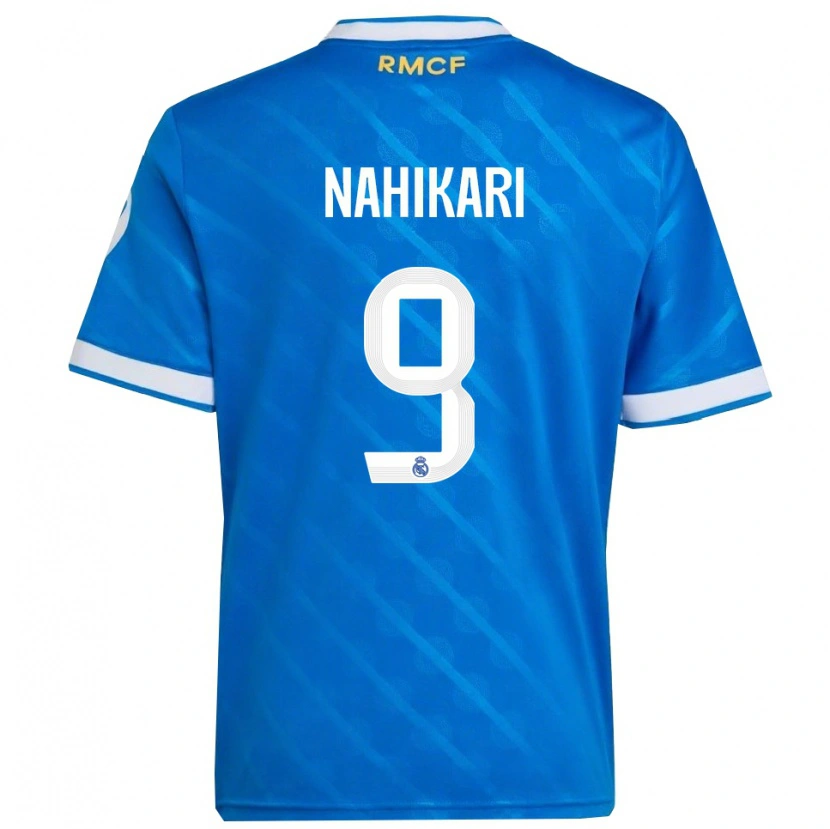 Danxenレディースナヒカリ・ガルシア#9青白サードユニフォームシャツ2025/26ジャージーユニフォーム