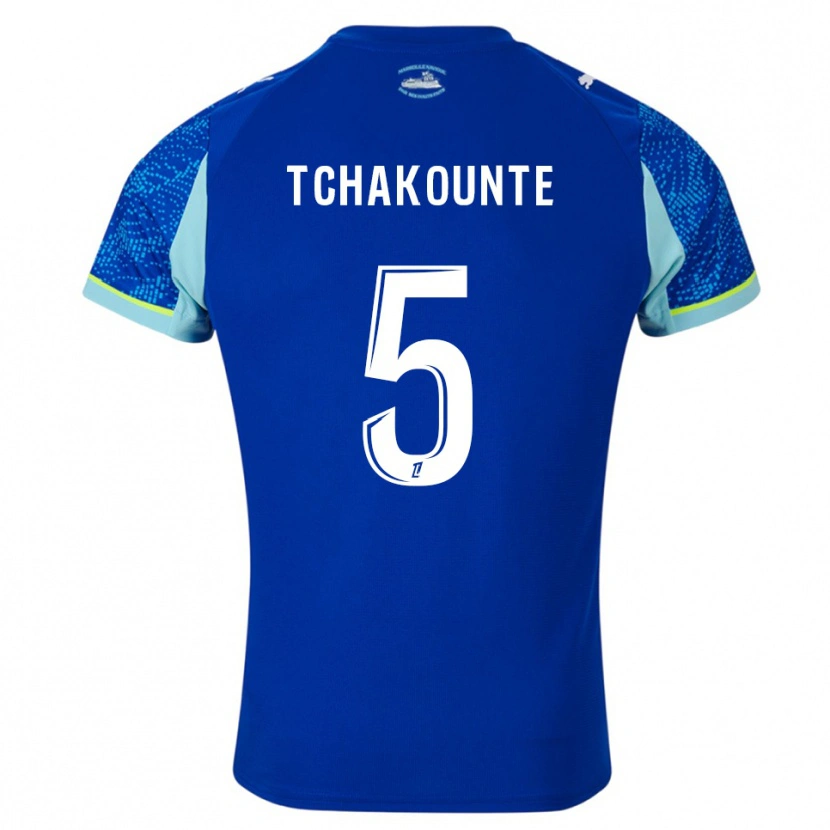 DanxenレディースAnnaëlle Tchakounté#5空色白サードユニフォームシャツ2025/26ジャージーユニフォーム