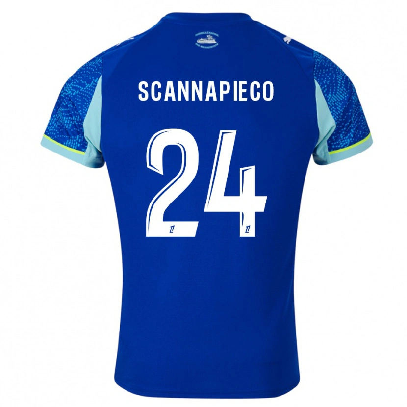 DanxenレディースDona Scannapieco#24空色白サードユニフォームシャツ2025/26ジャージーユニフォーム