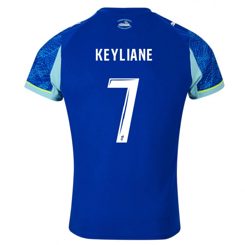 DanxenレディースKeyliane Abdallah#7空色白サードユニフォームシャツ2025/26ジャージーユニフォーム