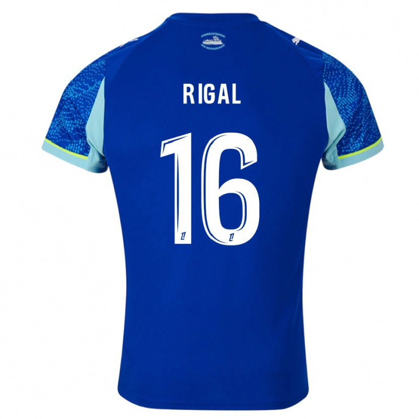 DanxenレディースPablo Rigal#16空色白サードユニフォームシャツ2025/26ジャージーユニフォーム