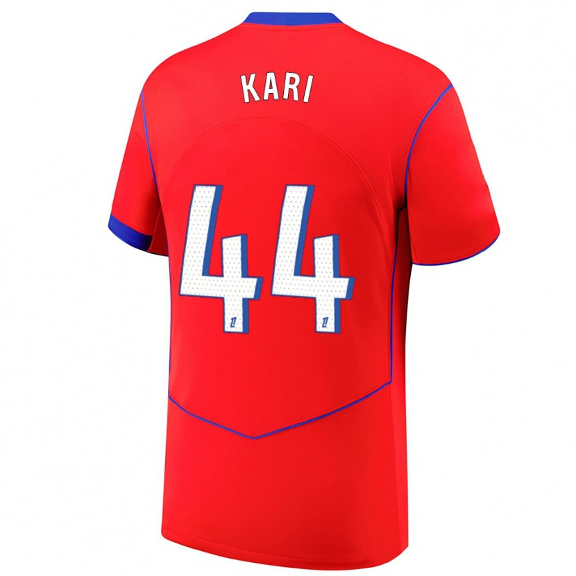 Danxenレディースアイマン・カリ#44赤青白サードユニフォームシャツ2025/26ジャージーユニフォーム