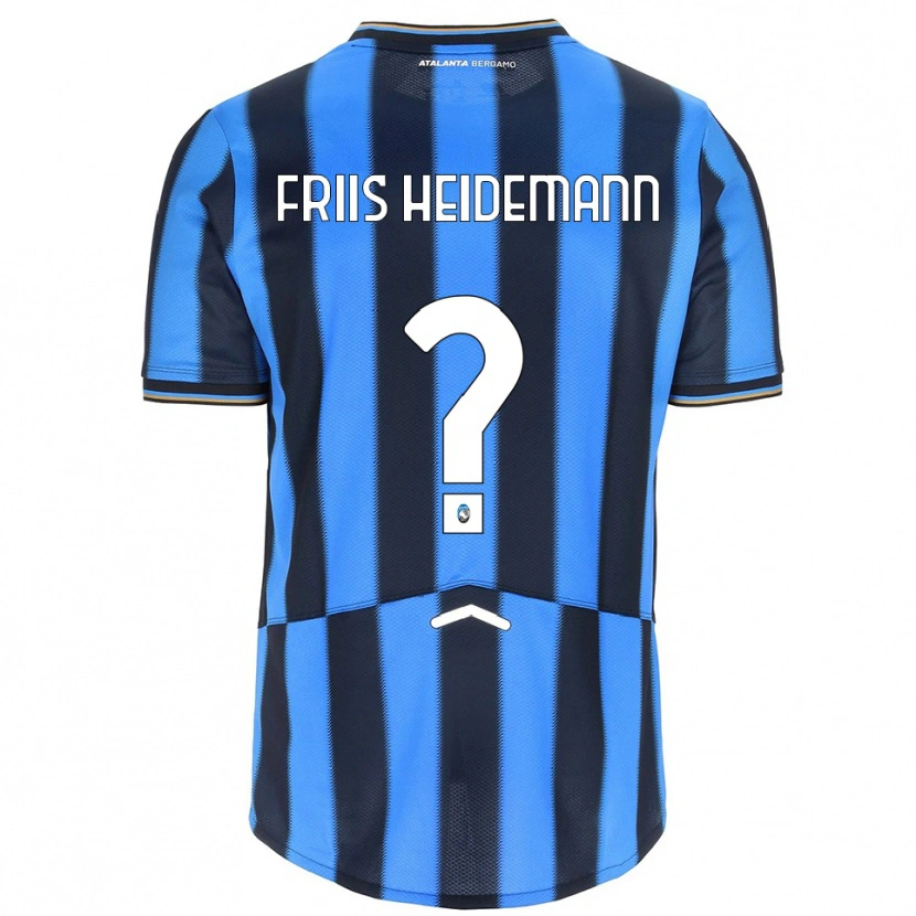 DanxenキッズLukas Friis Heidemann#0スカイブルー ブラックホームシャツ2025/26ジャージーユニフォーム