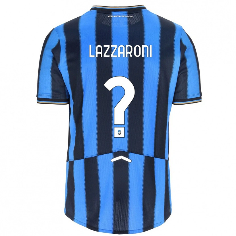 DanxenキッズAndrea Lazzaroni#0スカイブルー ブラックホームシャツ2025/26ジャージーユニフォーム