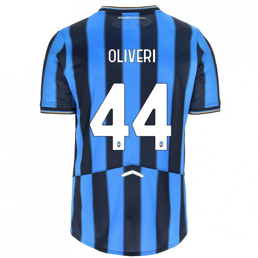 DanxenキッズAndrea Oliveri#44スカイブルー ブラックホームシャツ2025/26ジャージーユニフォーム