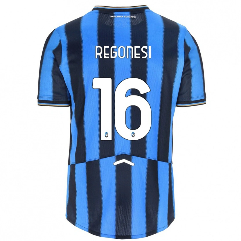 DanxenキッズNicolò Regonesi#16スカイブルー ブラックホームシャツ2025/26ジャージーユニフォーム