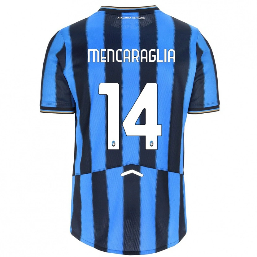 DanxenキッズFilippo Mencaraglia#14スカイブルー ブラックホームシャツ2025/26ジャージーユニフォーム