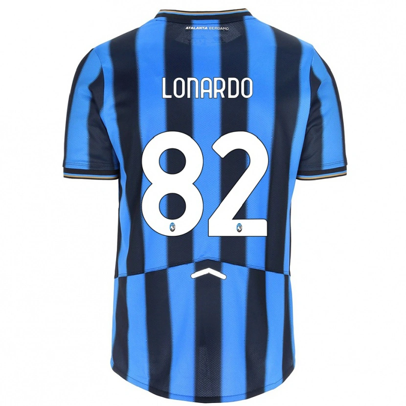 DanxenキッズEdoardo Lonardo#82スカイブルー ブラックホームシャツ2025/26ジャージーユニフォーム