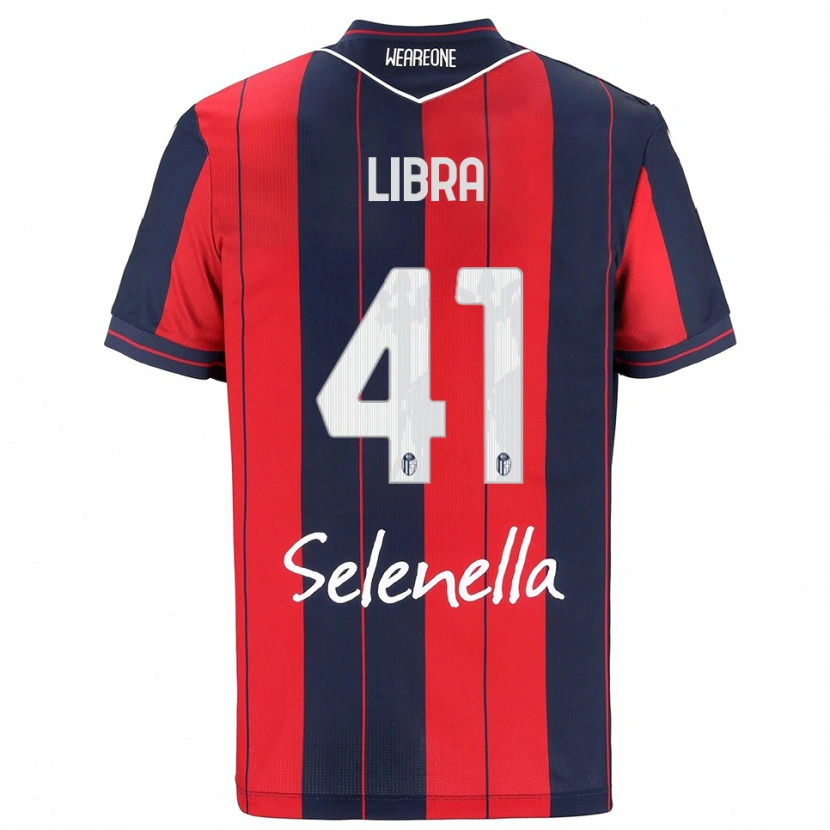 DanxenキッズMarco Libra#41レッド ネイビーホームシャツ2025/26ジャージーユニフォーム