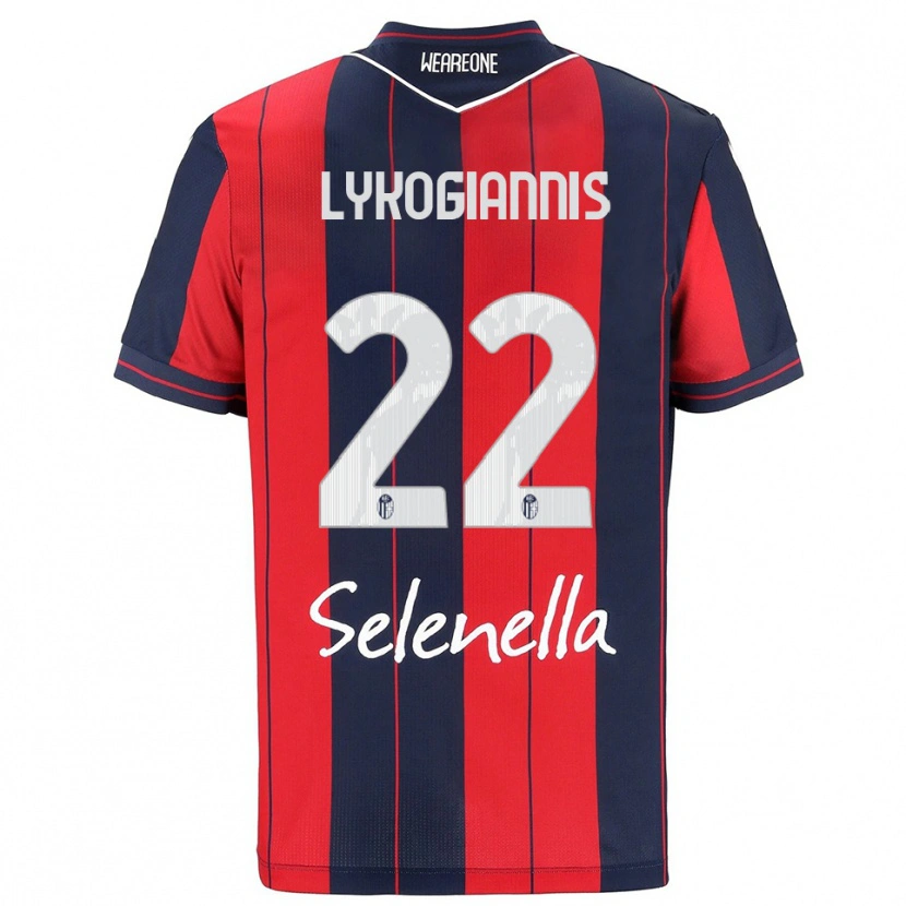 Danxenキッズハラランボス・リコヤニス#22レッド ネイビーホームシャツ2025/26ジャージーユニフォーム
