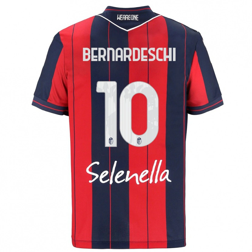 Danxenキッズフェデリコ・ベルナルデスキ#10レッド ネイビーホームシャツ2025/26ジャージーユニフォーム