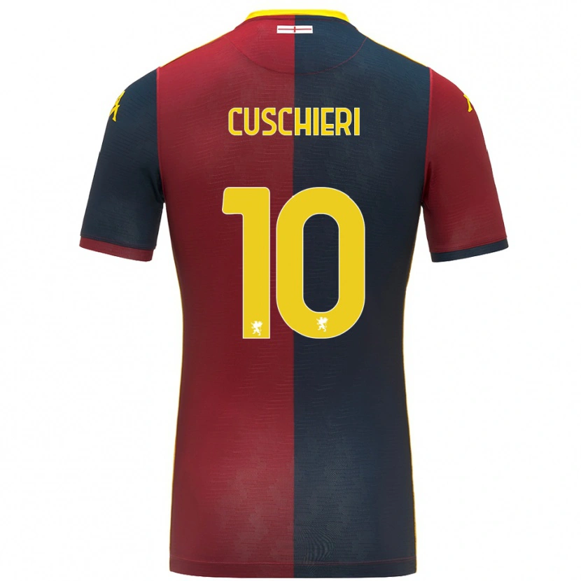 DanxenキッズRachel Cuschieri#10レッド ロイヤルブルーホームシャツ2025/26ジャージーユニフォーム