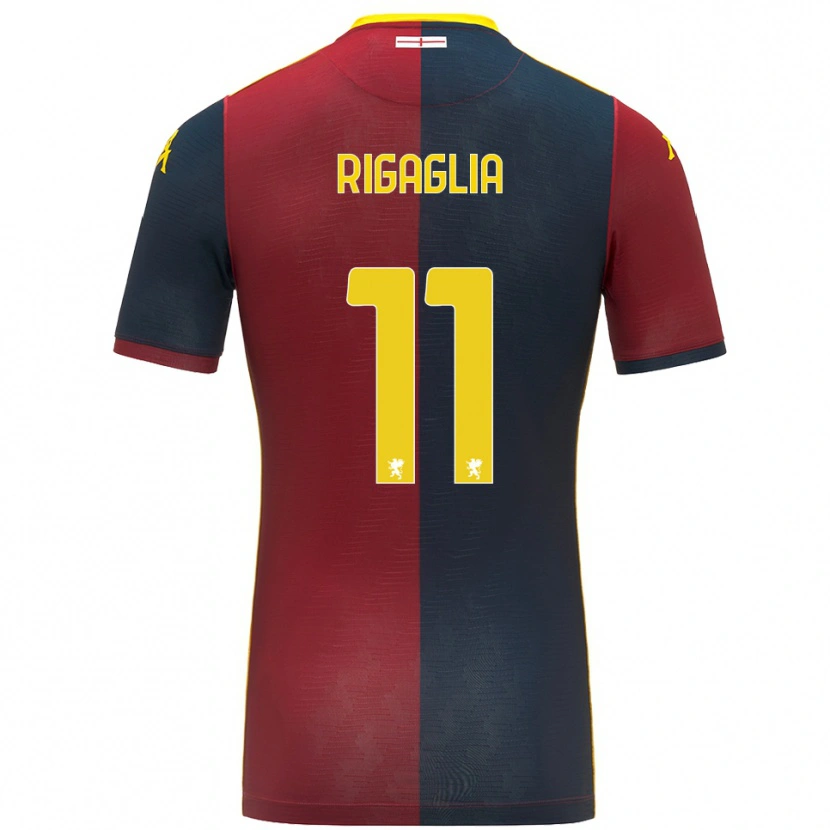 DanxenキッズAlison Rigaglia#11レッド ロイヤルブルーホームシャツ2025/26ジャージーユニフォーム