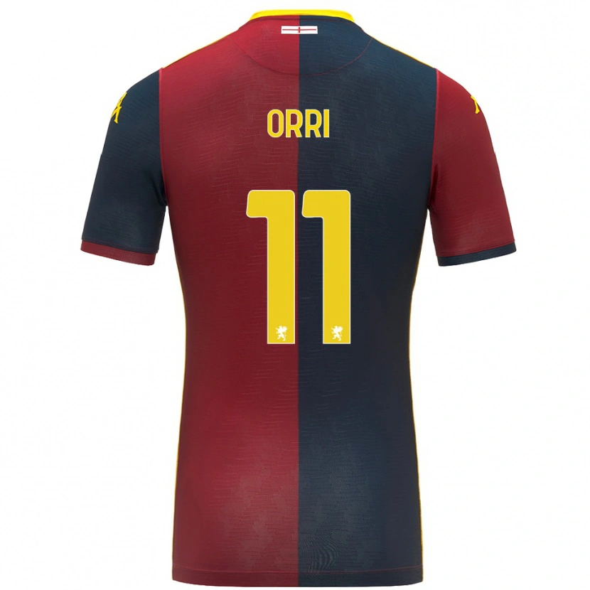 DanxenキッズÁgúst Orri Thorsteinsson#11レッド ロイヤルブルーホームシャツ2025/26ジャージーユニフォーム