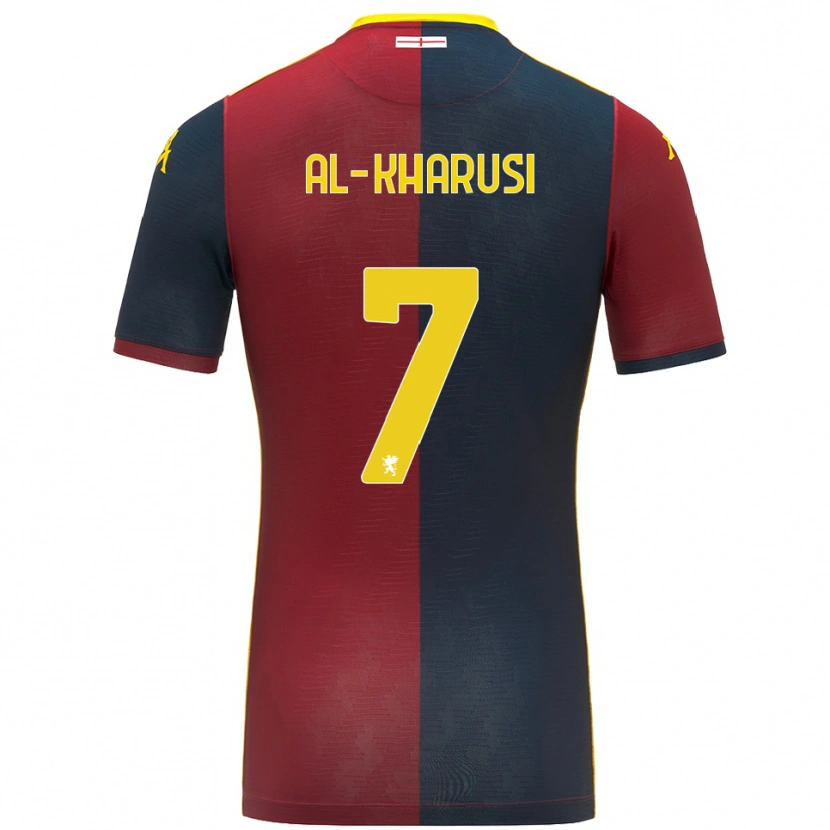 DanxenキッズSuhayb Al-Kharusi#7レッド ロイヤルブルーホームシャツ2025/26ジャージーユニフォーム
