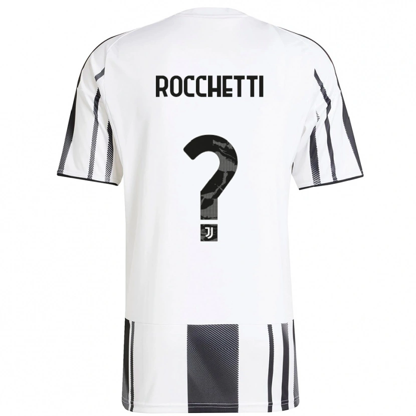 DanxenキッズEdoardo Rocchetti#0ホワイト ブラックホームシャツ2025/26ジャージーユニフォーム