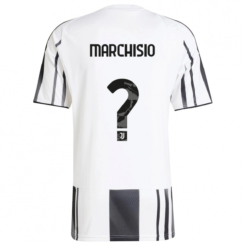 DanxenキッズDavide Marchisio#0ホワイト ブラックホームシャツ2025/26ジャージーユニフォーム