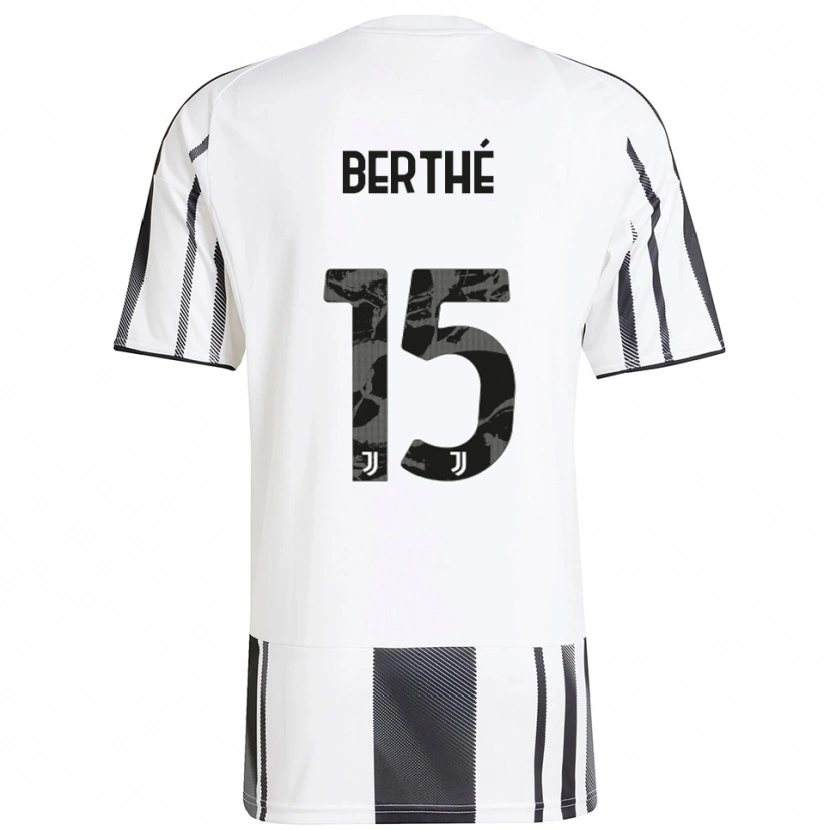 DanxenキッズSounkalo Berthé#15ホワイト ブラックホームシャツ2025/26ジャージーユニフォーム