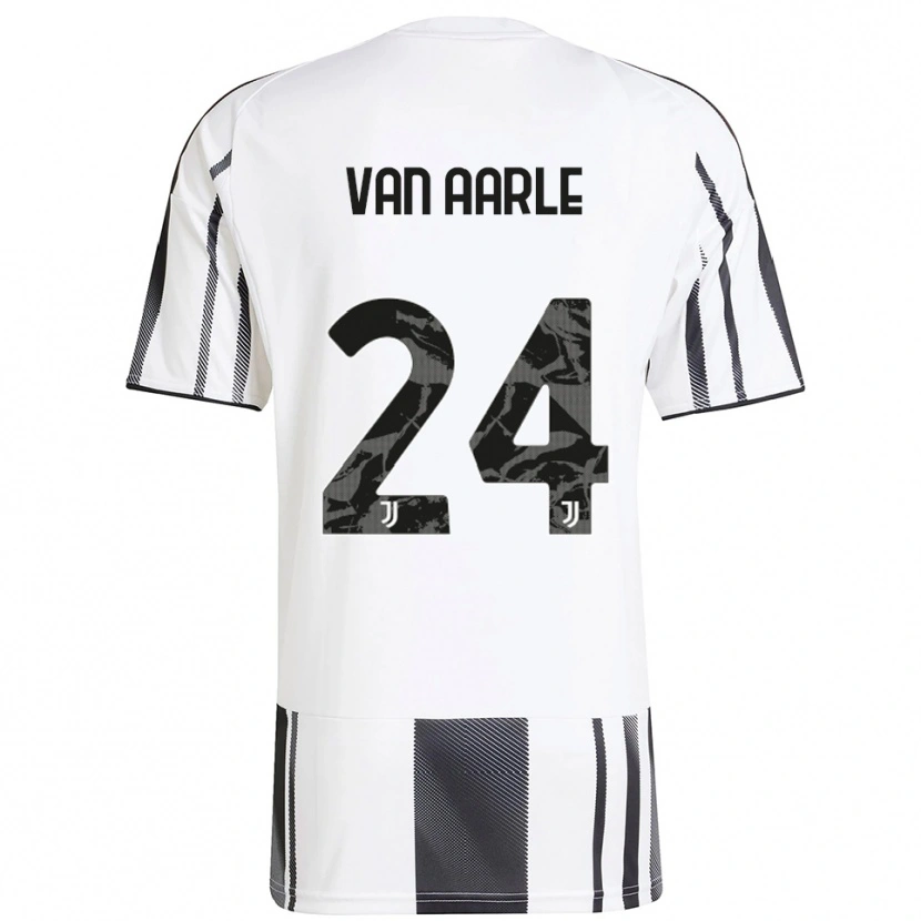DanxenキッズShane Van Aarle#24ホワイト ブラックホームシャツ2025/26ジャージーユニフォーム
