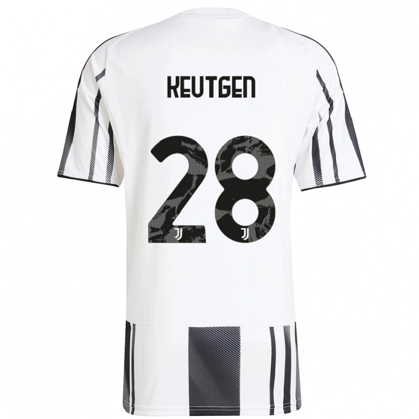 DanxenキッズEnzo Keutgen#28ホワイト ブラックホームシャツ2025/26ジャージーユニフォーム