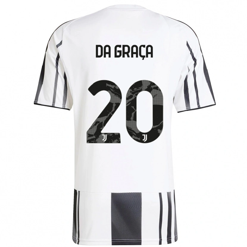 Danxenキッズコジモ・マルコ・ダ・グラカ#20ホワイト ブラックホームシャツ2025/26ジャージーユニフォーム